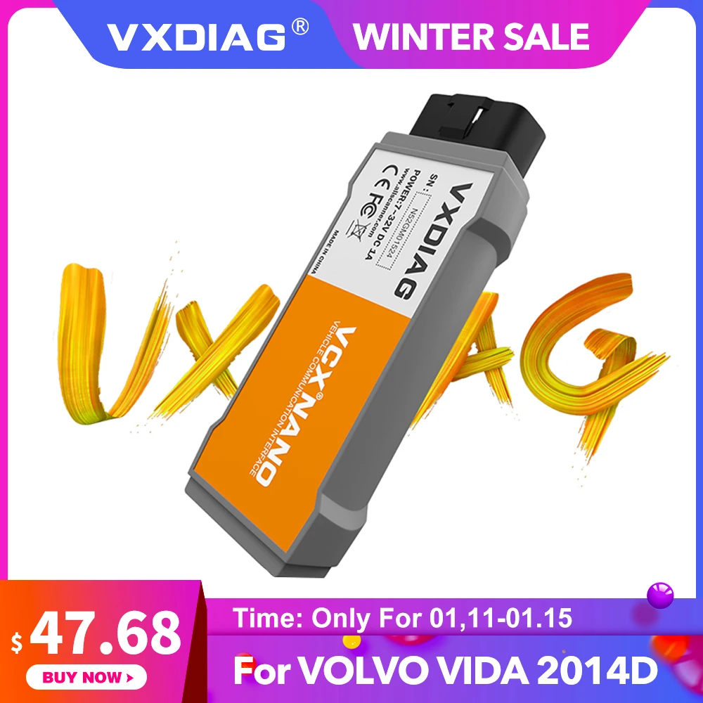 Диагностический сканер VXDIAG VCX NANO для VOLVO VIDA Dice 2014D автомобильный диагностический