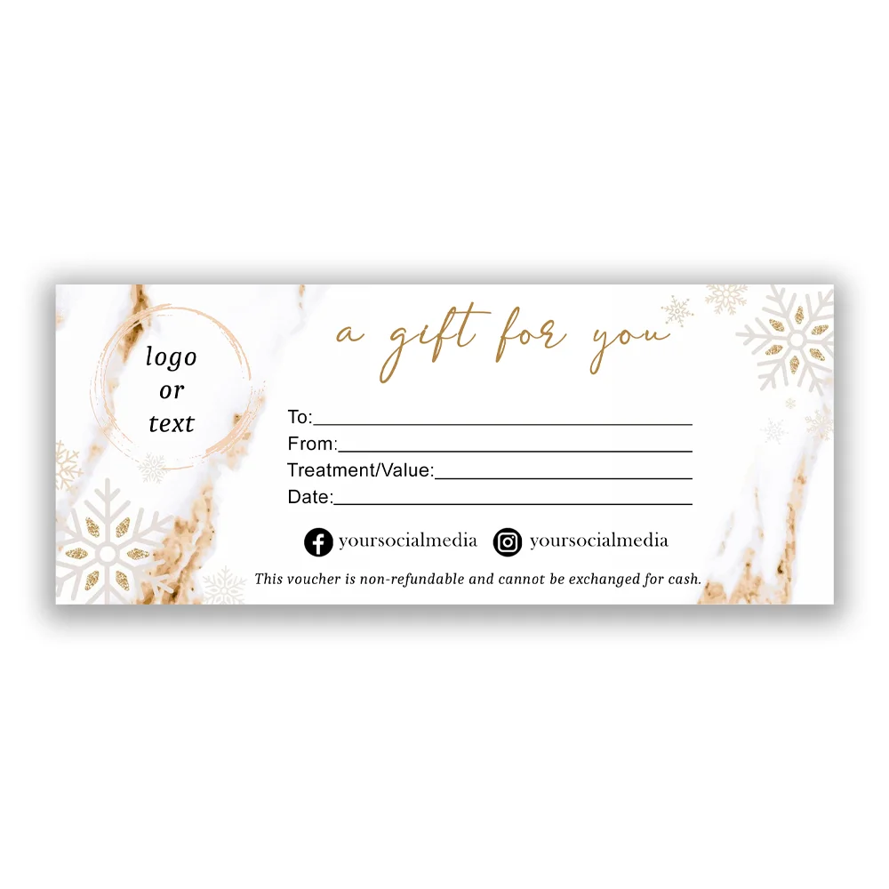Christmas Gift Certificate Template: Customizable Holiday Gift Card