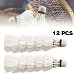 Durable Foam Head High Quality Ball Sports Tool Shuttlecocks Soft Texture Goose Feather Birdies Badminton rackets