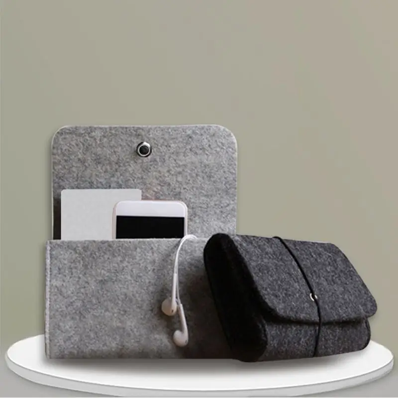 Мягкий фетровый защитный рукав Портативная сумка для хранения сумка для зарядного устройства адаптер питания для мыши чехол для переноски