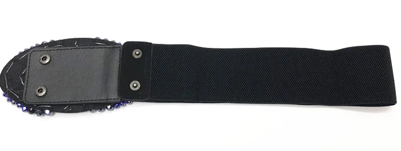 Цветной женский поясной ремень ручной работы с цветком из горного хрусталя эластичный пояс для украшения платья