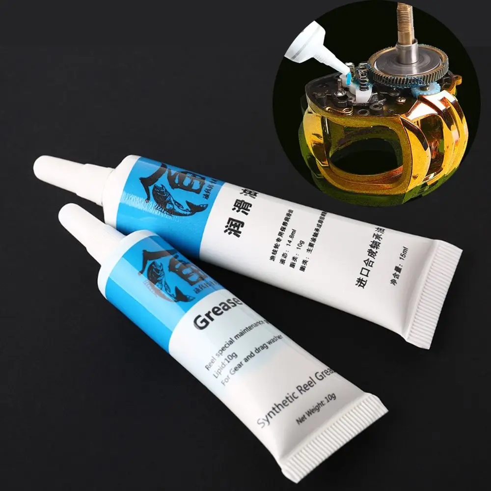 Fishing Reel Oil Reel Butter Oil And Grease 15ml Set 2 Pieces Reel Care Kit  Fishing