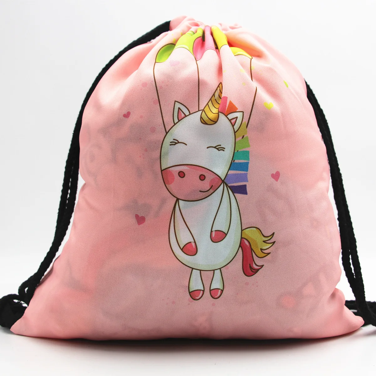 

03 3D Digital Printed Oxford Cloth Drawstring Backpack Unicorn Unicorn Shopping Storage Drawstring Backpack