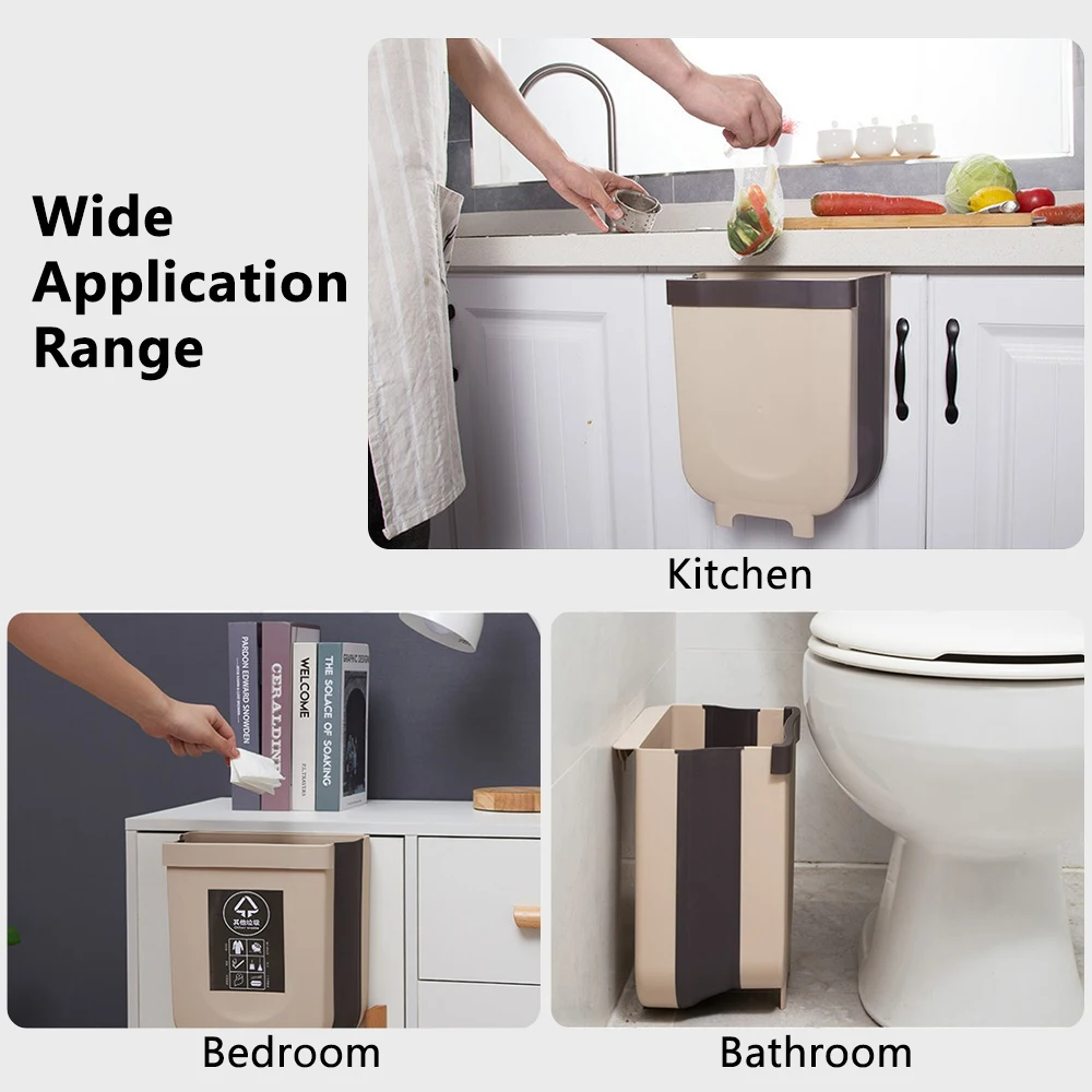 Складная мусорная корзина 8 л|Мусорные баки| |