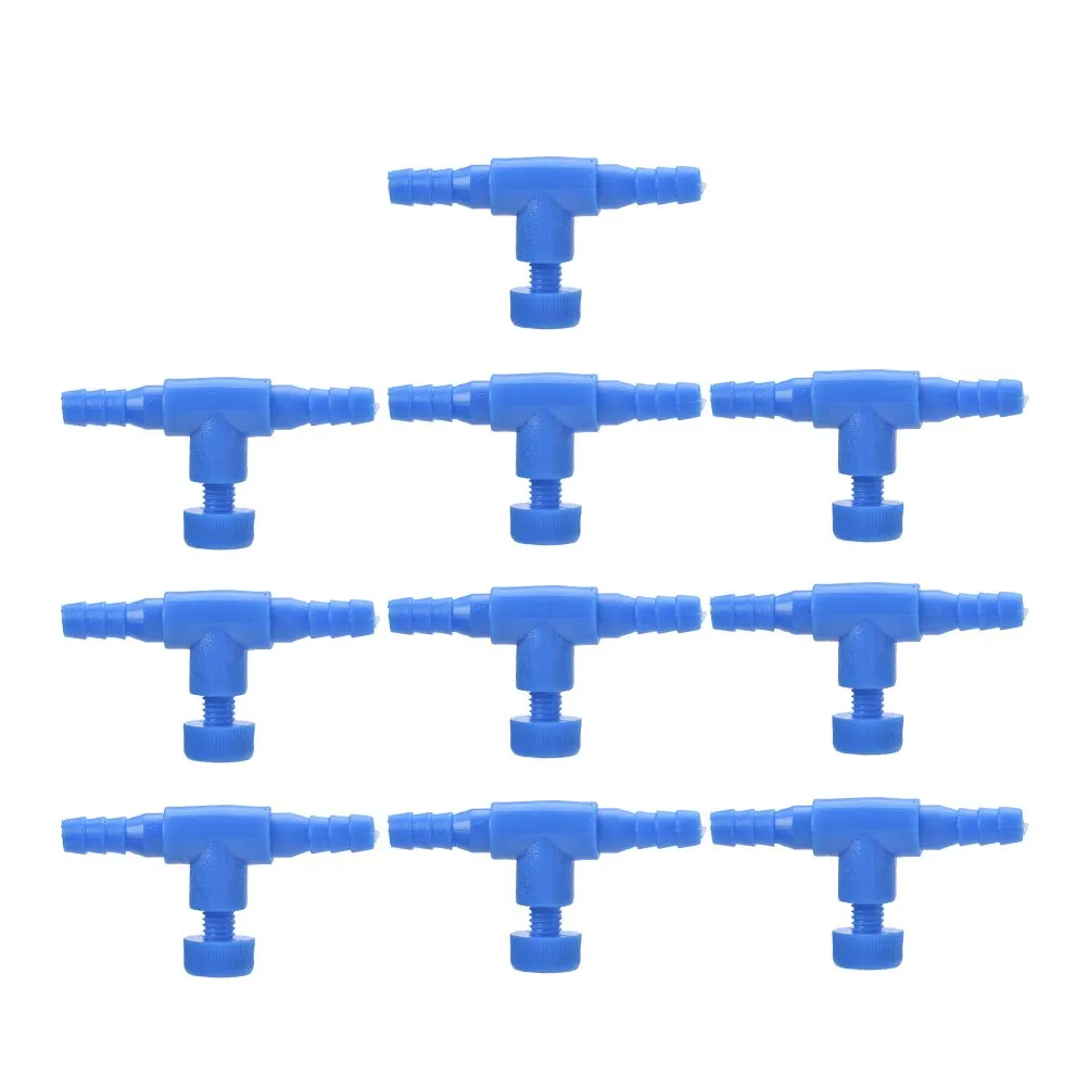 3/10pcs 4*6mm Adjustable Aquarium Air Line Tubing Pipe Tube Connector Pump Flow Control Valves Switch Tap Hose Trachea