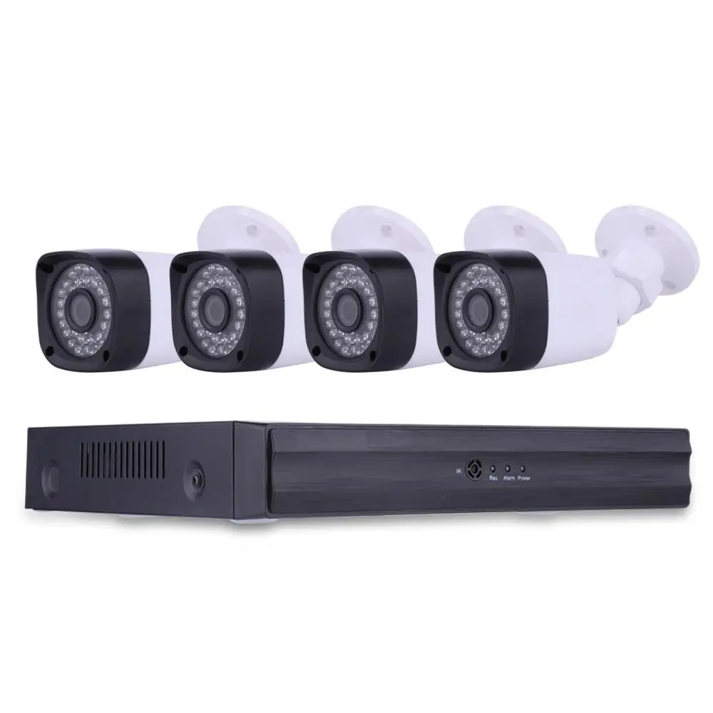  DVR Kit Surveillance security camera system home cctv video recorder hd night day 4 hd Monitor dete - 4.00052E+12
