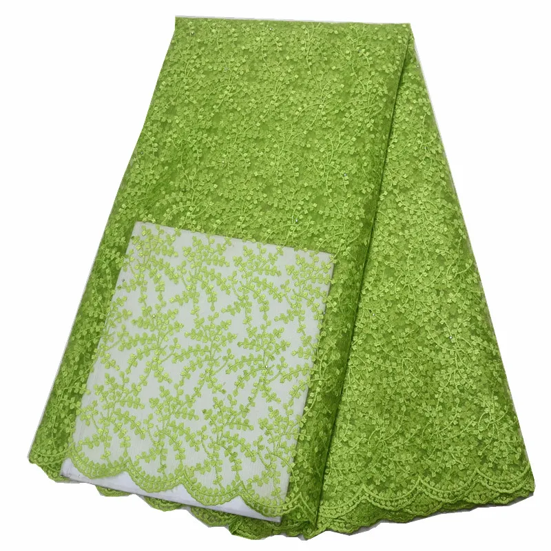 

Fresh Green Asoebi Beaded Garment Lace Fabrics Nigerian Tulle French Dresses Material For Sewing Wedding Season Dress Fabrics