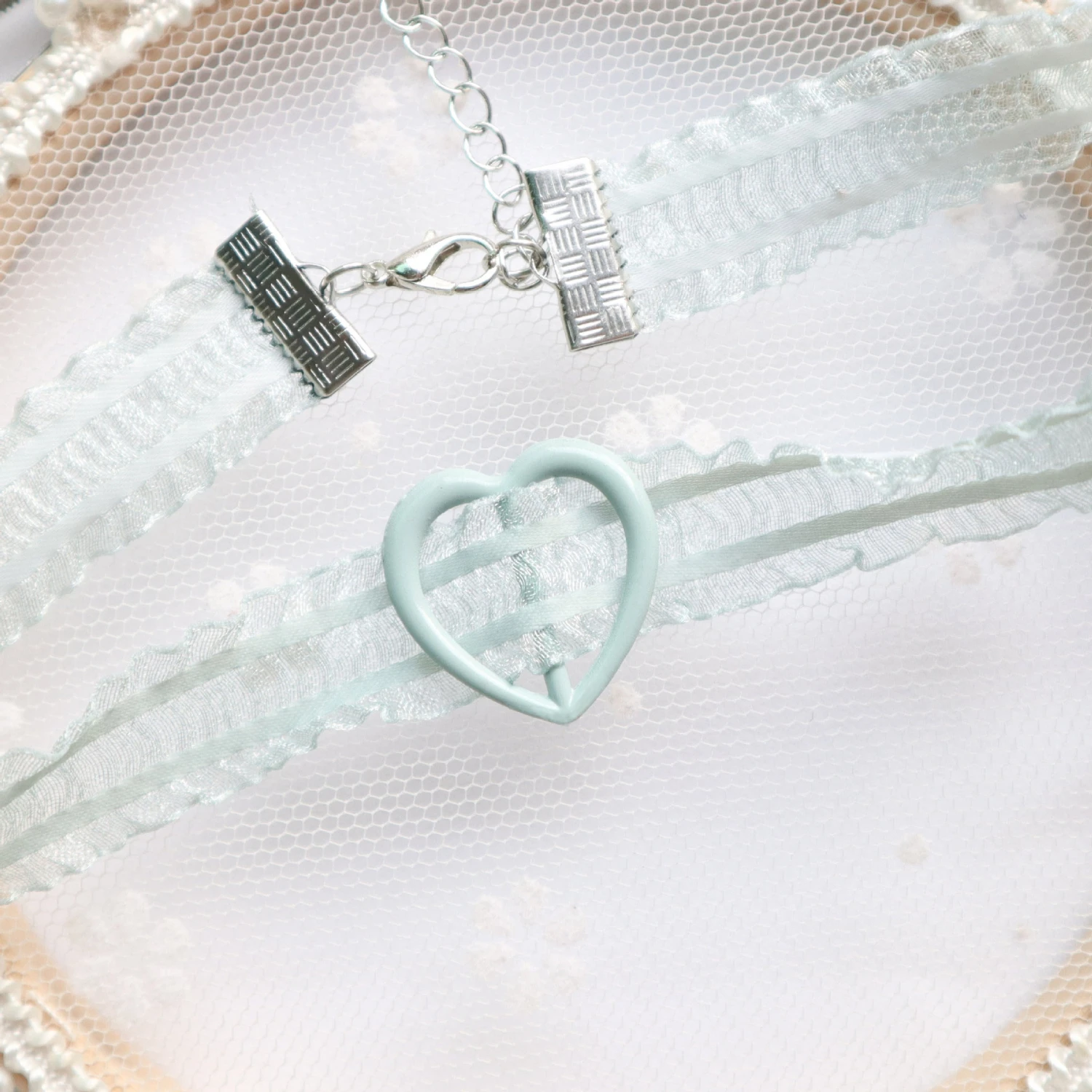 Летнее Новое зеленое кружевное жемчужное ожерелье с кристаллами короткая цепочка на ключицы для женщин модные милые ювелирные изделия - Окраска металла: 5