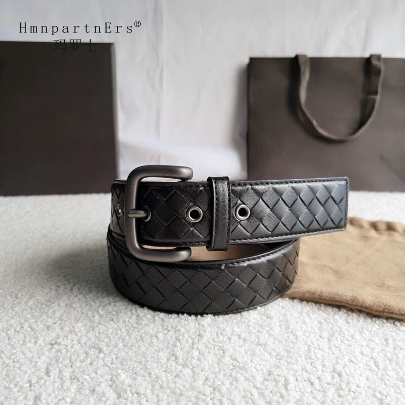 

Hmn Partn Ers Men Cowskin Genuine Leather Belts 4 Color Width 3.5cm 4.0cm High Quality Luxury Designer Cowhide Wild Strap Belt