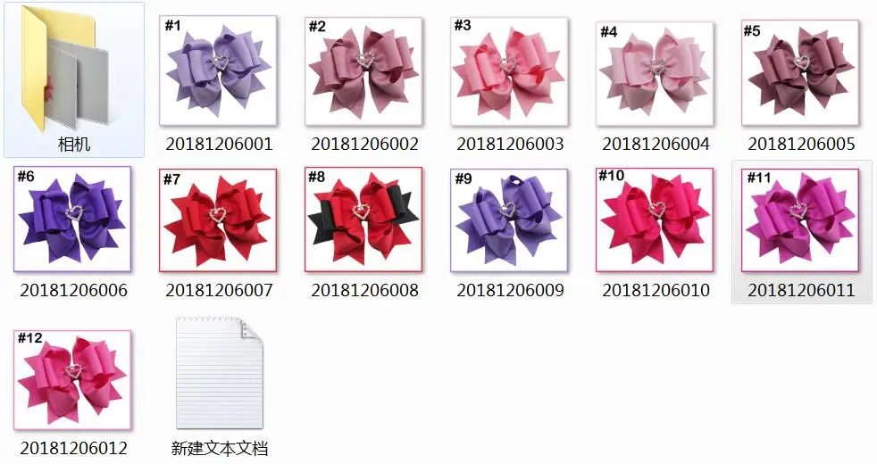 mix color min is 5pc 10 шт., 5-5,5 '', стразы, на День святого Валентина, волосы каскадом, банты, сплошные с алмазным тиснением, большой женский бант для волос, аксессуары для волос с - Цвет: mix color min is 5pc