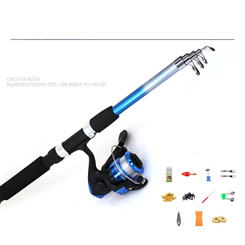 

Ultralight Retractable Fishing Rod Set Portable Fishing Bag Beginner Fishing Rod Outdoor Fishing Suit