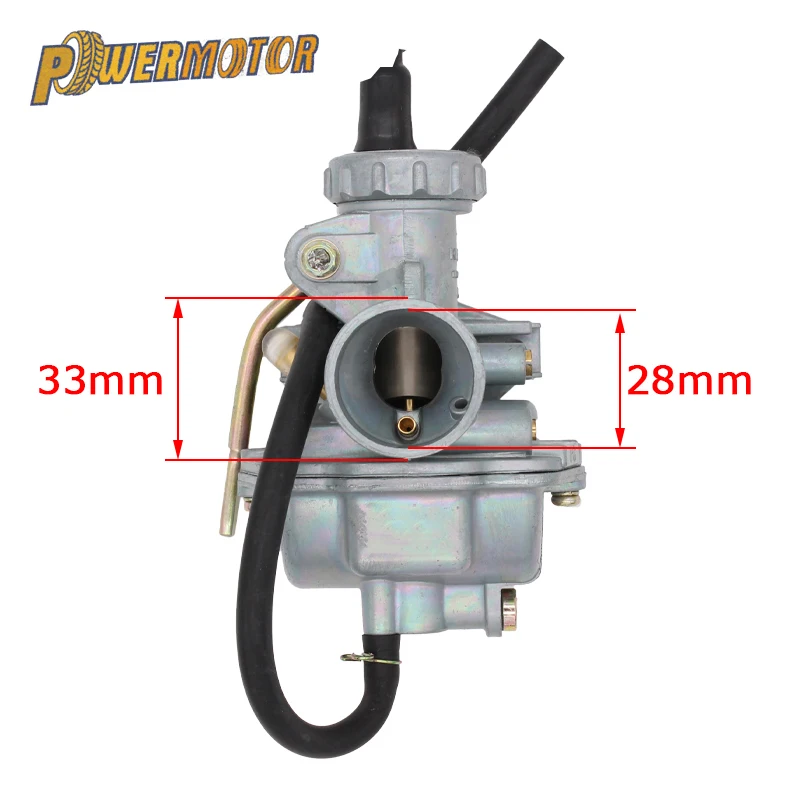 Мотоцикл Carb Карбюратор PowerMotor ручной дроссель Motorcross PZ16 16 мм для 50cc 70cc Pit Dirt Vike Мотоцикл Atv Quad