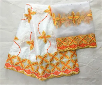 

Bazin Fiche brocade 2019 With Lace Fabric 5+2yards/lot Embroidered Fabric Latest Cotton Jacquard Brocade Farbic