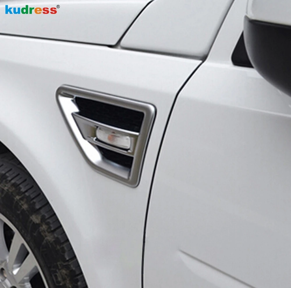 Для LAND ROVER freelander 2 2008- ABS Хромированная боковая световая крышка указатель направления лампы отделка Руля литье капота