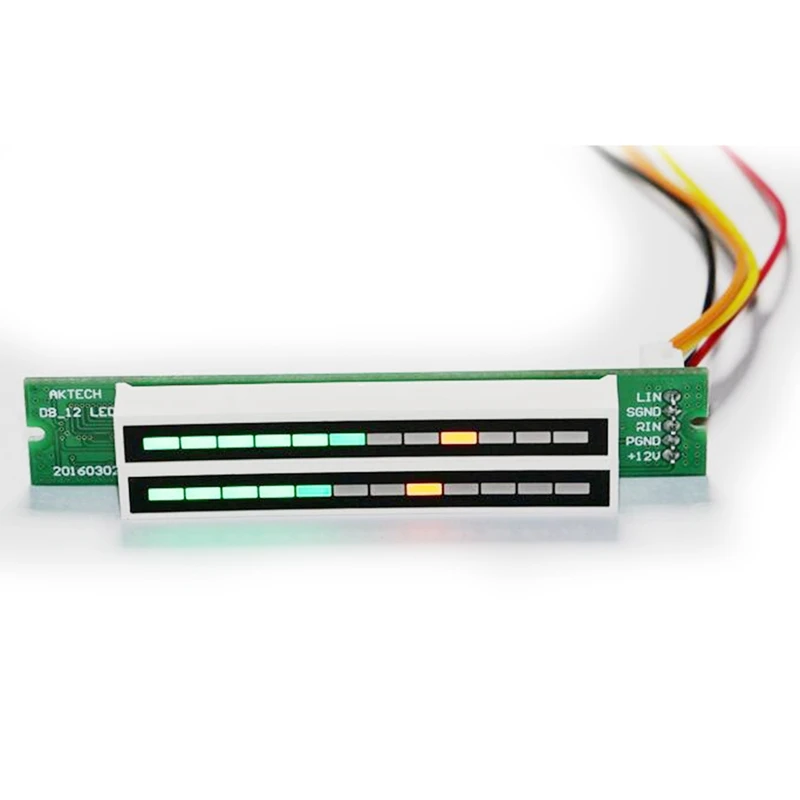 Мини двойной 12 уровень индикатор VU метр стерео усилитель доска регулируемый светильник скорость доска с режим АРУ Diy наборы