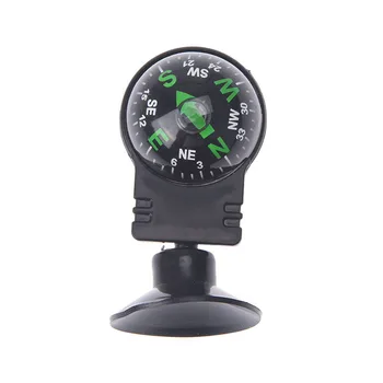 

1pcs360 degree rotating car suction cup guide ball outdoor car marine oriented compass plastic navigation compass
