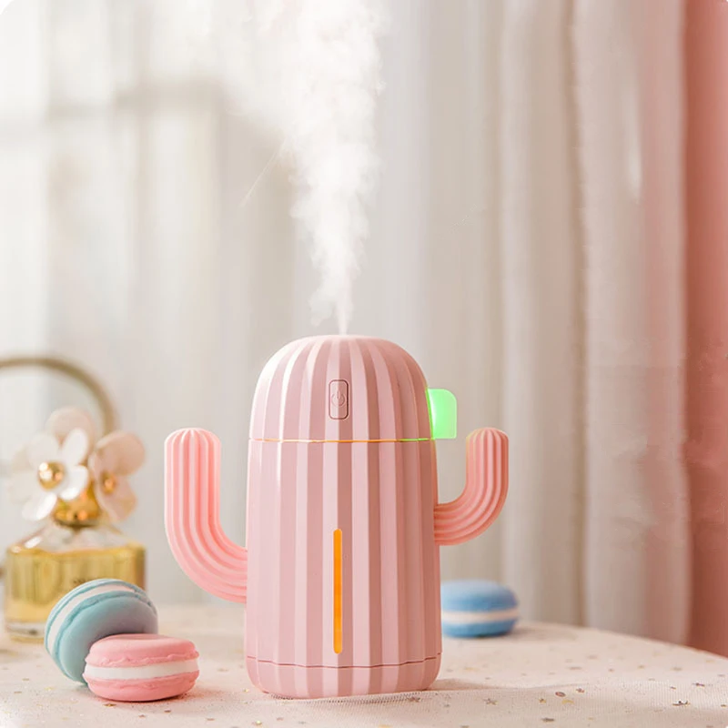 

340ML USB Cactus Air Humidifier Aromatherapy Diffuser Mist Maker Fogger Mini Aroma Atomizer Car Essential oil diffuser