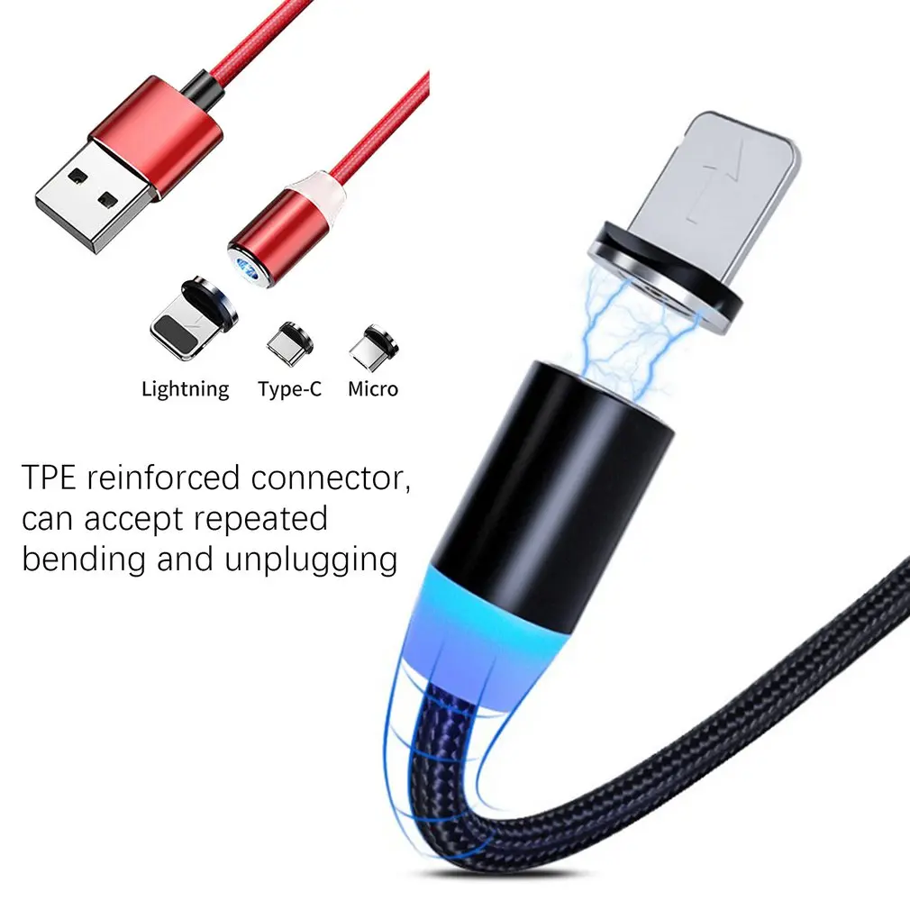 Магнитный usb-кабель type-C и Micro USB кабель для быстрой зарядки для iPhone кабель для передачи данных