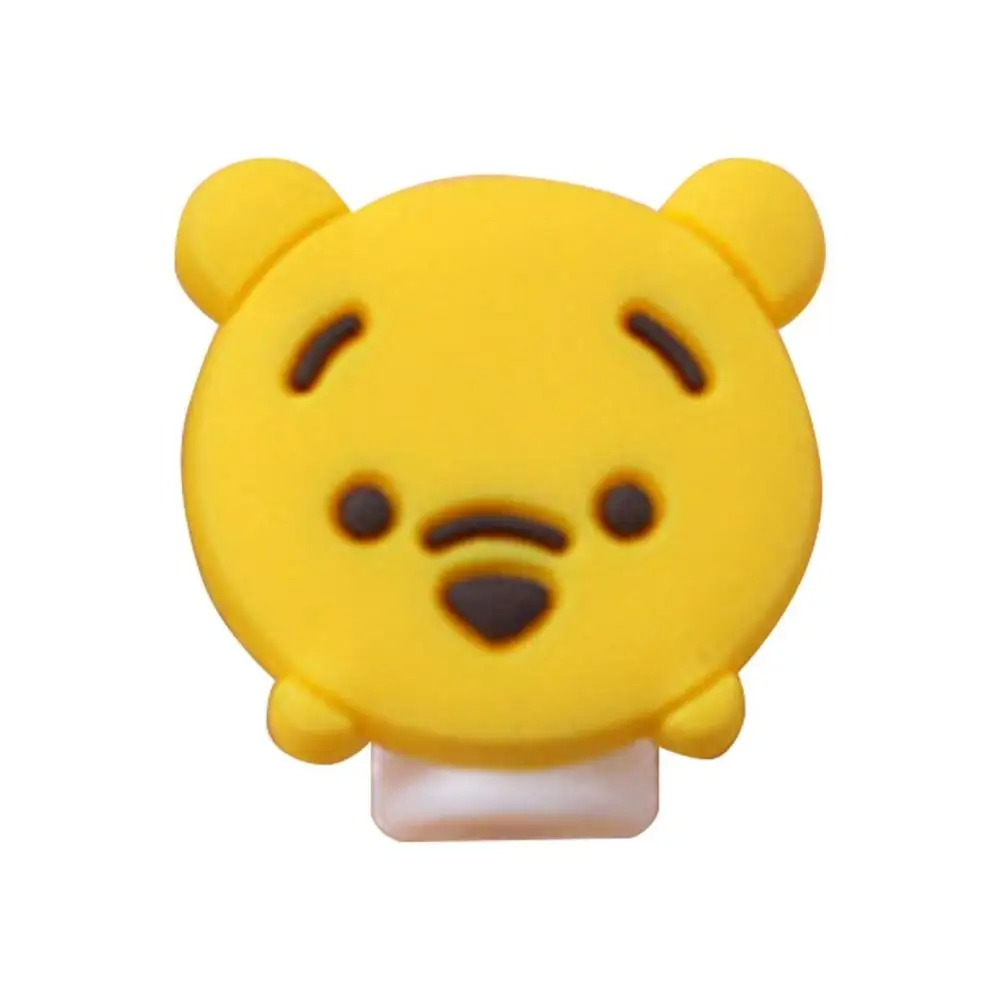 Winnie Bear Прекрасный зарядный кабель "мультяшка" намотки кабеля защитный чехол Saver 8 Pin линия передачи данных протектор провод для наушников Защитный рукав провода крышка - Цвет: Winnie Bear
