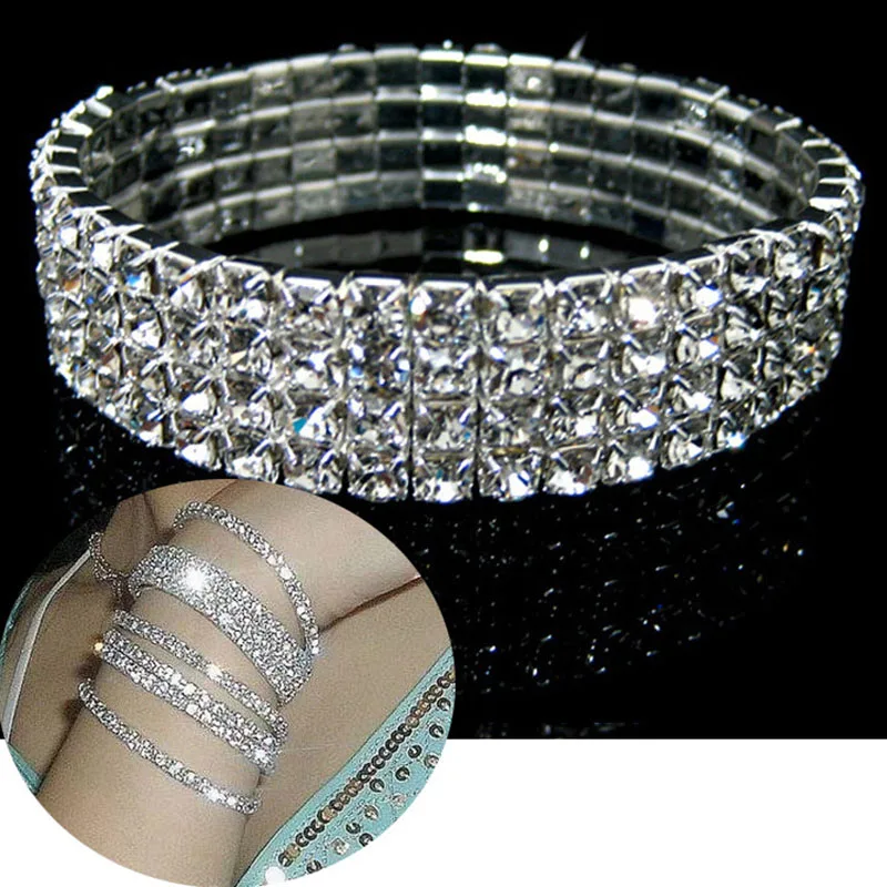 Bangle Bracelet Stainless Steel Crystal Bracelets For Women Jewelry Kpop Punk Mothers Day Gift Indian Bohemian Items