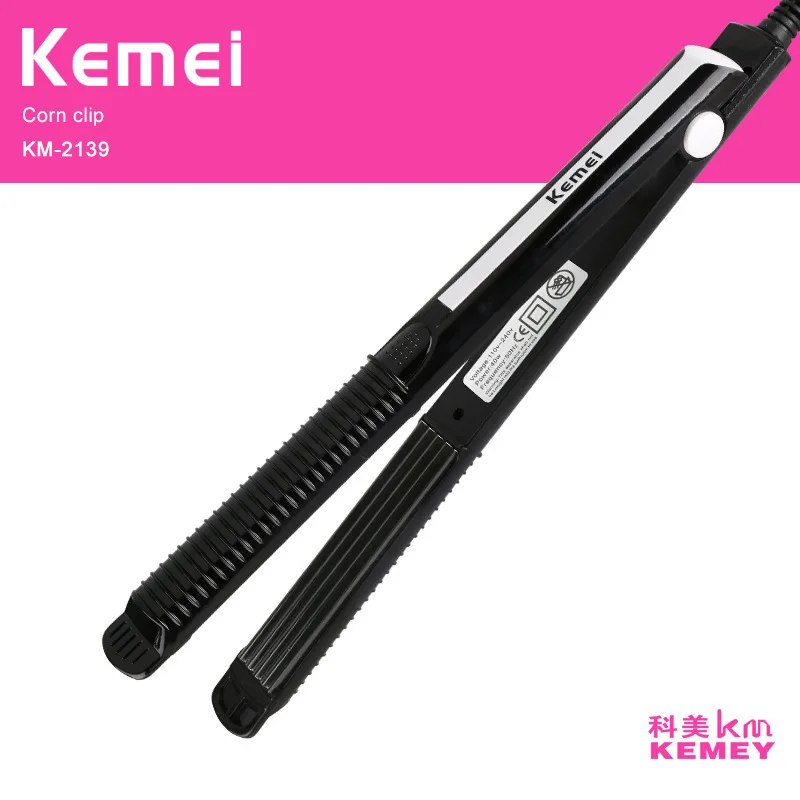 Kemei US KM-2139 ping ban jia/щипцы для волос устройство для завивки Выпрямитель волос волна объем два в одном