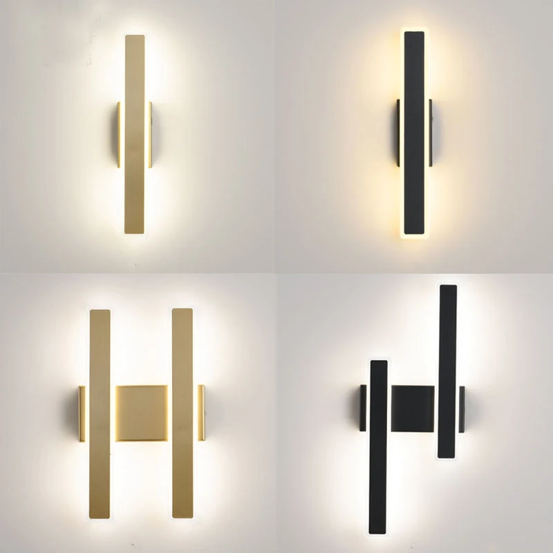 Wall Lamp Nordic Minimalist Strip Wall Lamps Living Room Background Wall Aisle Lamp Porch Bedroom Bedside Hotel Designer