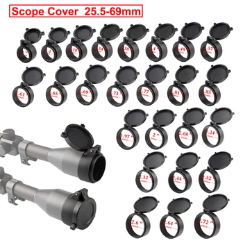 

1pc Sight Quick Flip Spring Up Open Lens Cover Cap For Caliber Hunting Scope Mounts Rifles Red Laser 35 Different Sizes