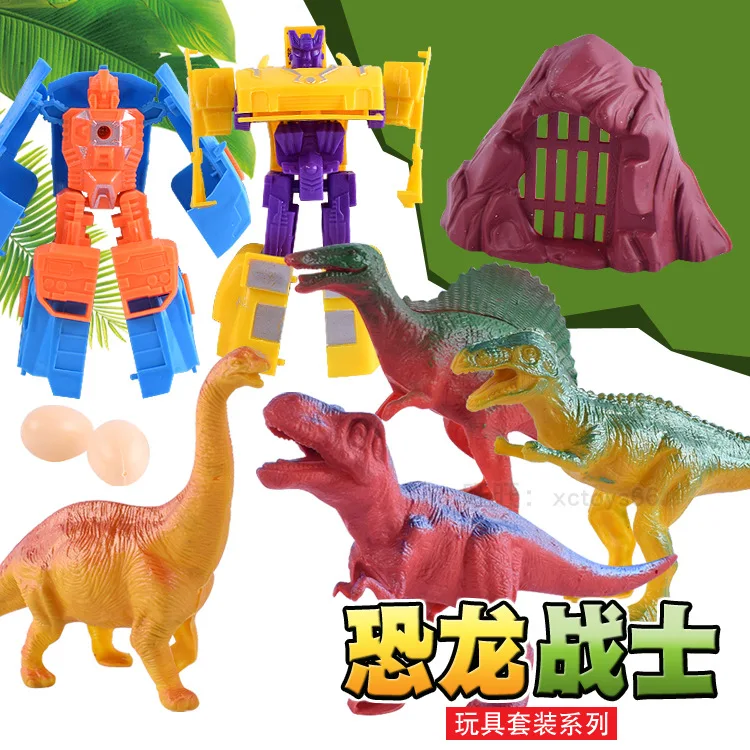 Manufacturers New Style Board Mounted Hole Dragon Warrior Toy Sets Boy Model Hole Dragon Model Transformer Toy