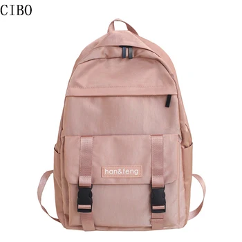 

New Cute Womens Pink Backpack Designer Backpacks Women High Quality Nylon Bookbag Large Capacity School Bags For Teenage Girls