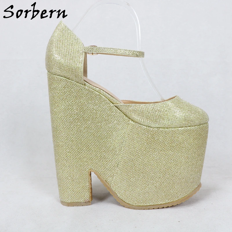 sorbern gold wedge pump shoes06