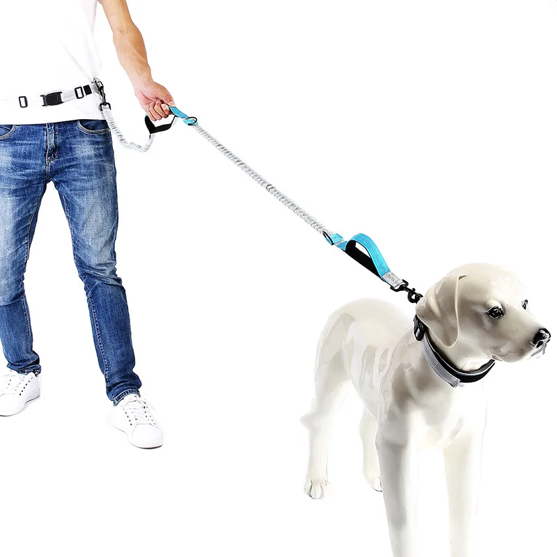Dogs Leash Running Elasticity Hand Free Pet Products Dogs Harness two
