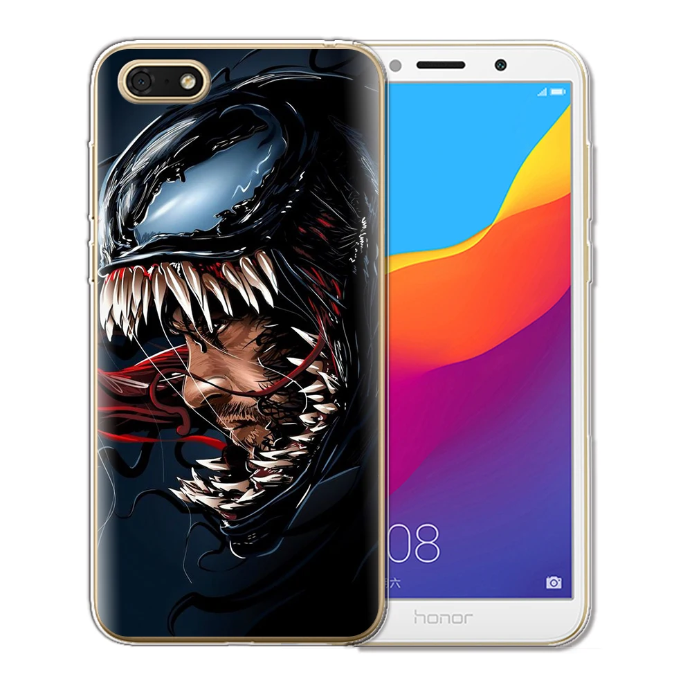 Venom узор чехол для huawei Y5 Y6 Y7 Y9 Prime Мягкий ТПУ Honor 7A Pro 8C 8X9 10 20 Lite Мягкий силиконовый чехол на заднюю панель