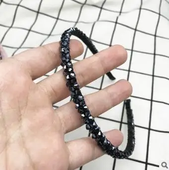 5 60 шт./Партия DIY мульти ручной работы леска дрель повязка с двумя рядами кристаллов повязка для волос Инструменты для укладки аксессуар HA882 - Цвет: 5