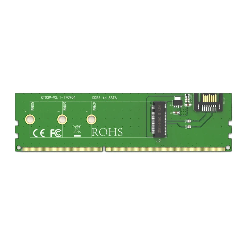 MAIWO KT039 Riser Card SATA to M.2 SATA жесткий диск Riser Card DDR3 Powered Riser Card
