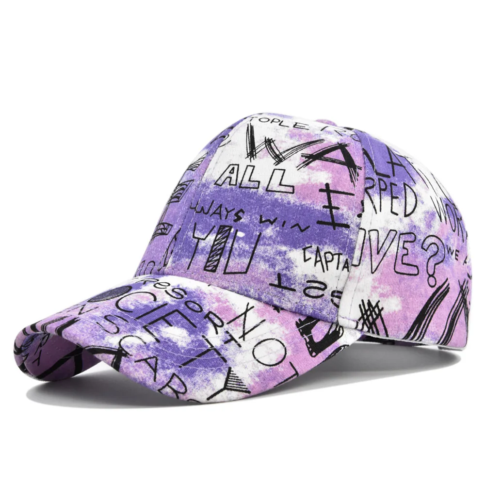 Unisex Trendy Graffiti Gorras De Béisbol Ajustable Transpirable