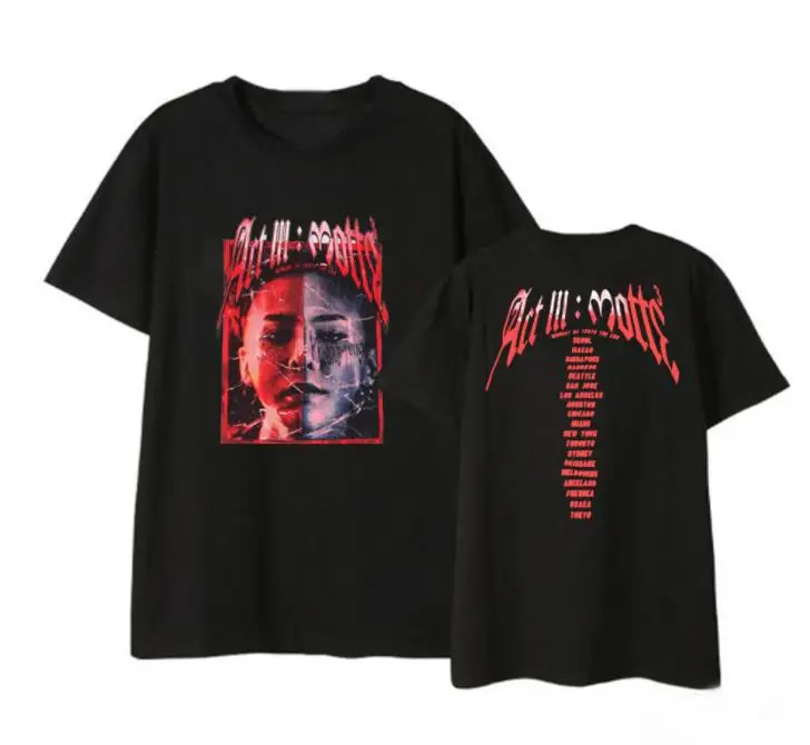 KPOP Bigbang G-Dragon T-shirt Made Concert Tshirt Unisex Tee Short Sleeve Cotton 