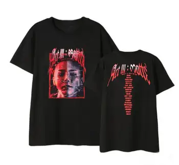 

Kpop bigbang g-dragon concert 5 styles printing o neck short sleeve t shirt summer fashion unisex loose t-shirt