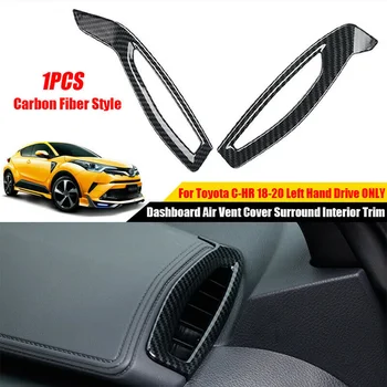 

100% Brand New For Toyota C-HR CHR Carbon Fiber Dashboard Air Vent Cover Surround Interior Trim