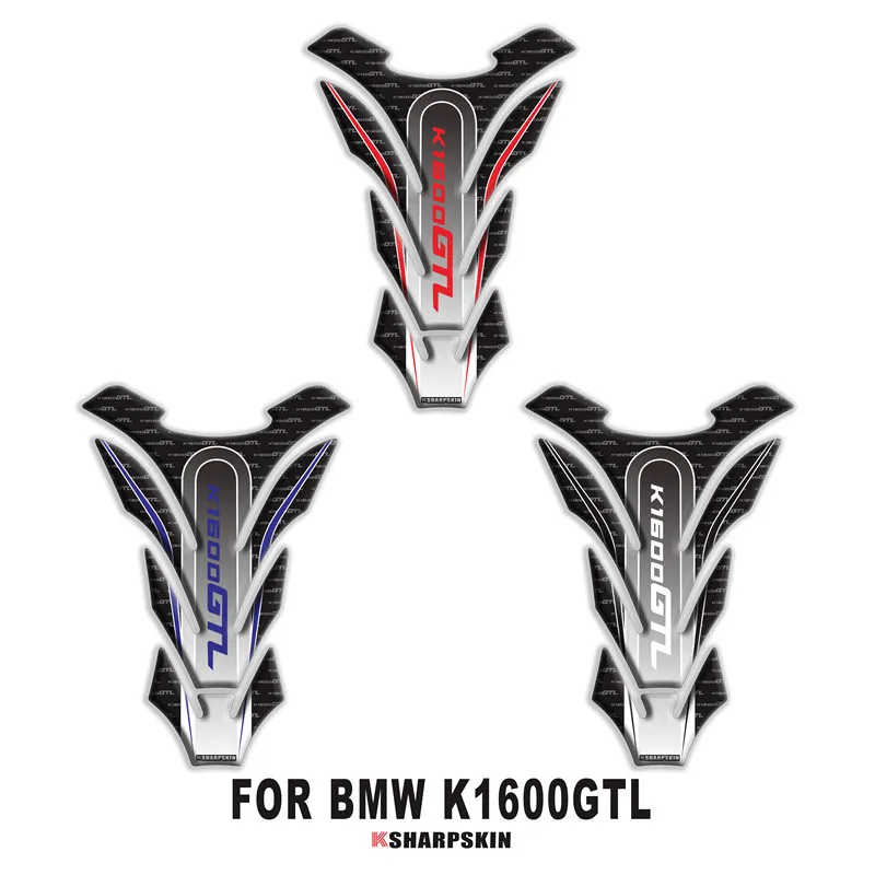

New Motorcycle 3D Fishbone Cover Fuel Tank Sticker Personality Creative Applique Applies to for BMW K1600GTL