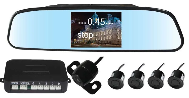 

Reversing Camera System with 4.3-Inch Rear View Monitor And Webcam PZ604