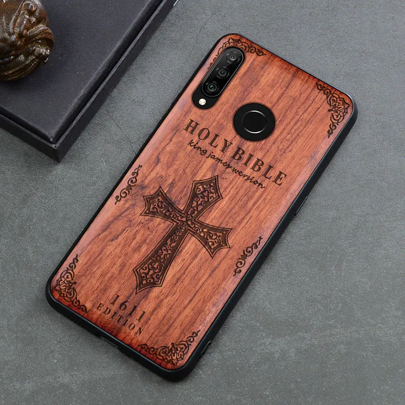 SJ Деревянный ящик для huawei P20 30 Коврики 10 20 30 Lite Pro Nova для детей 4, 5, из натурального дерева, TPU чехол для телефона для huawei Honor 10 20 8X Max 9X - Цвет: SJ