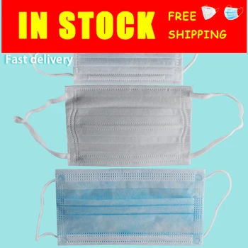 

Three Layer Disposable Masks Delivery Dust Mist Spray Pollen Ventilation Mask