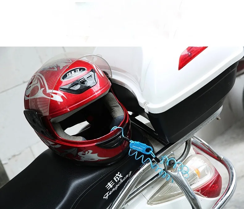 motorcycle helmet locks and cables