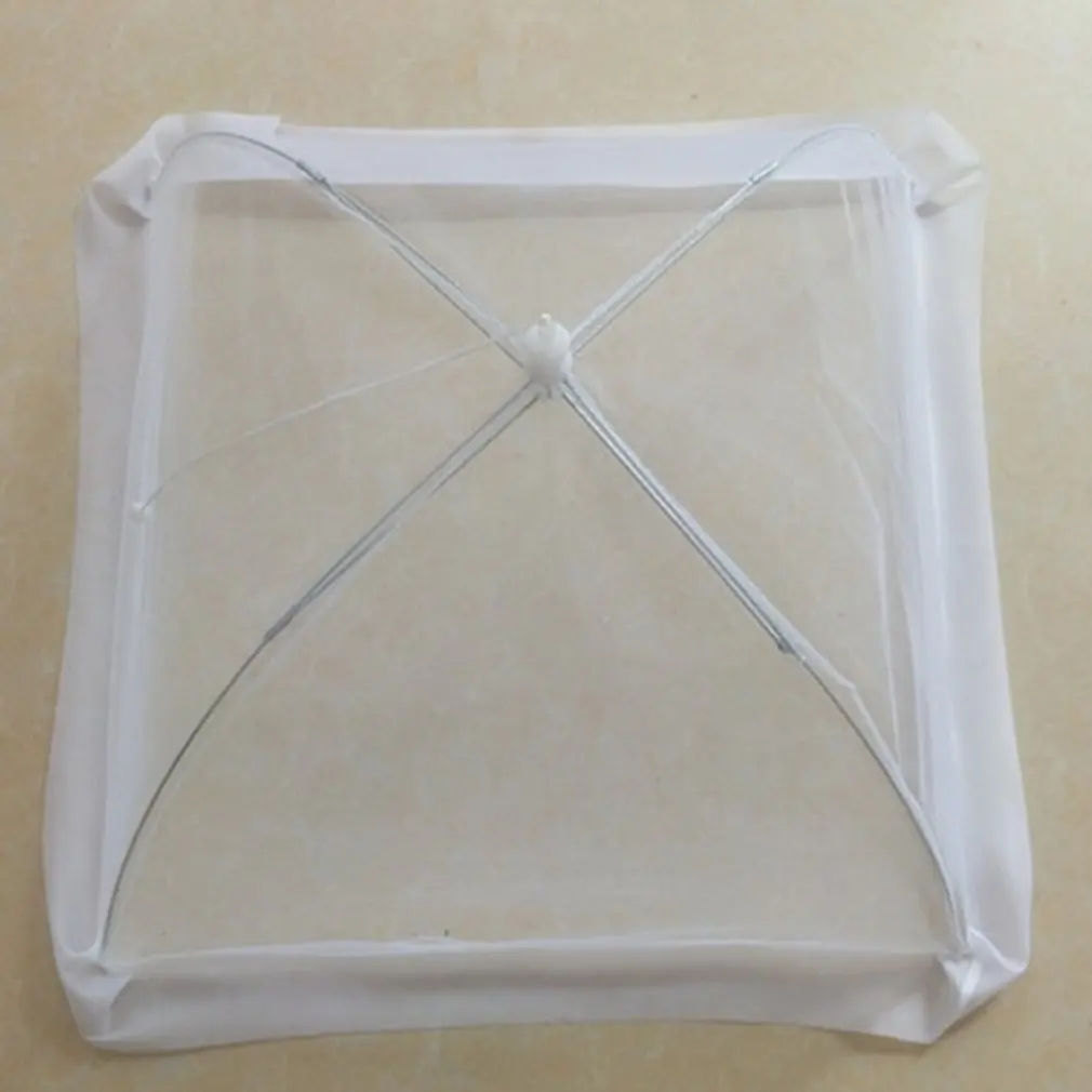 Foldable Household Food Umbrella Washable Mesh Food Lid Picnic Barbecue Party Anti Fly Mosquito Net Tent Kitchen Gadgets