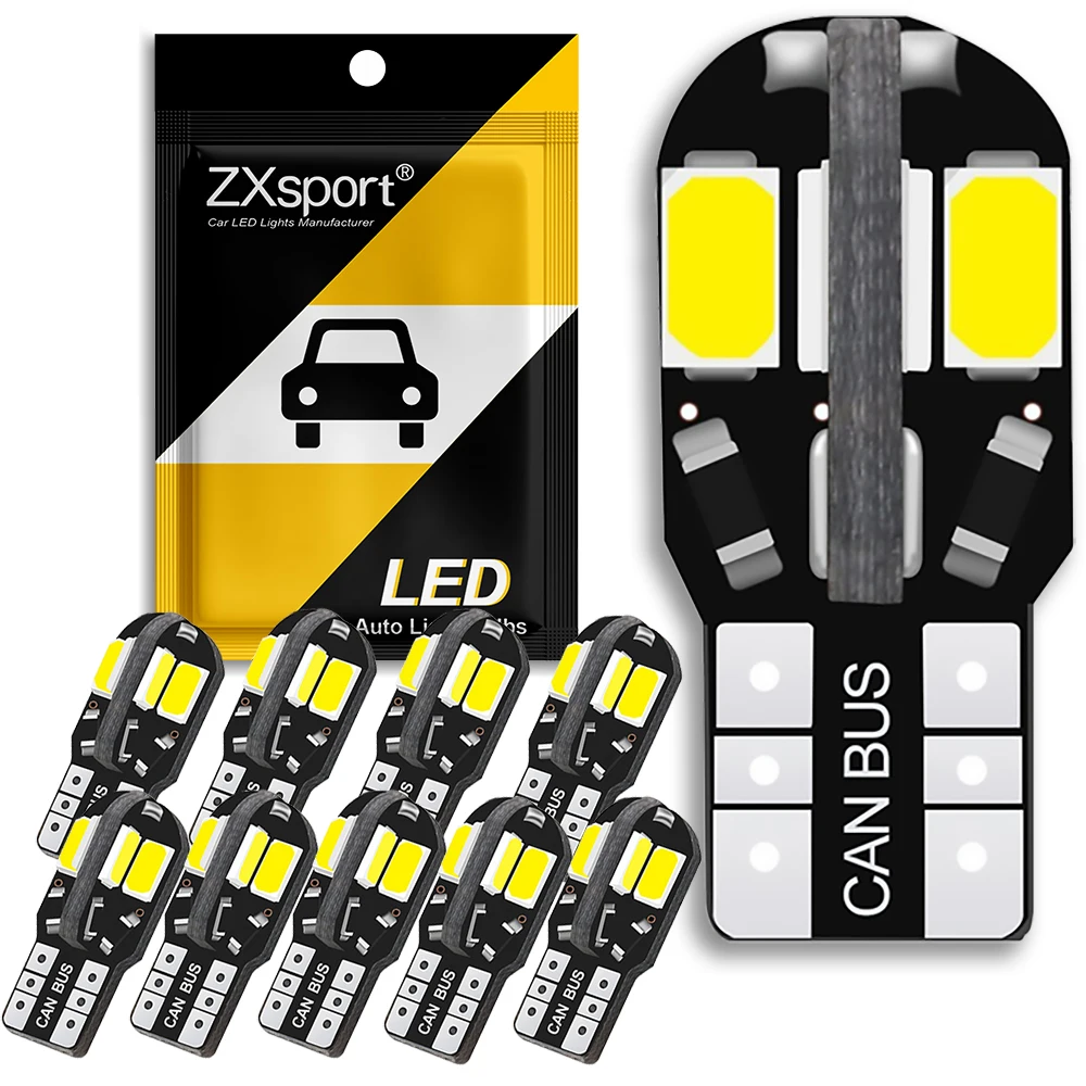 10x Canbus T10 LED W5W Автомобильная внутренняя лампа 12 В для Ford Focus MK2 MK3 MK4 Kuga Escape Fiesta Ecosport