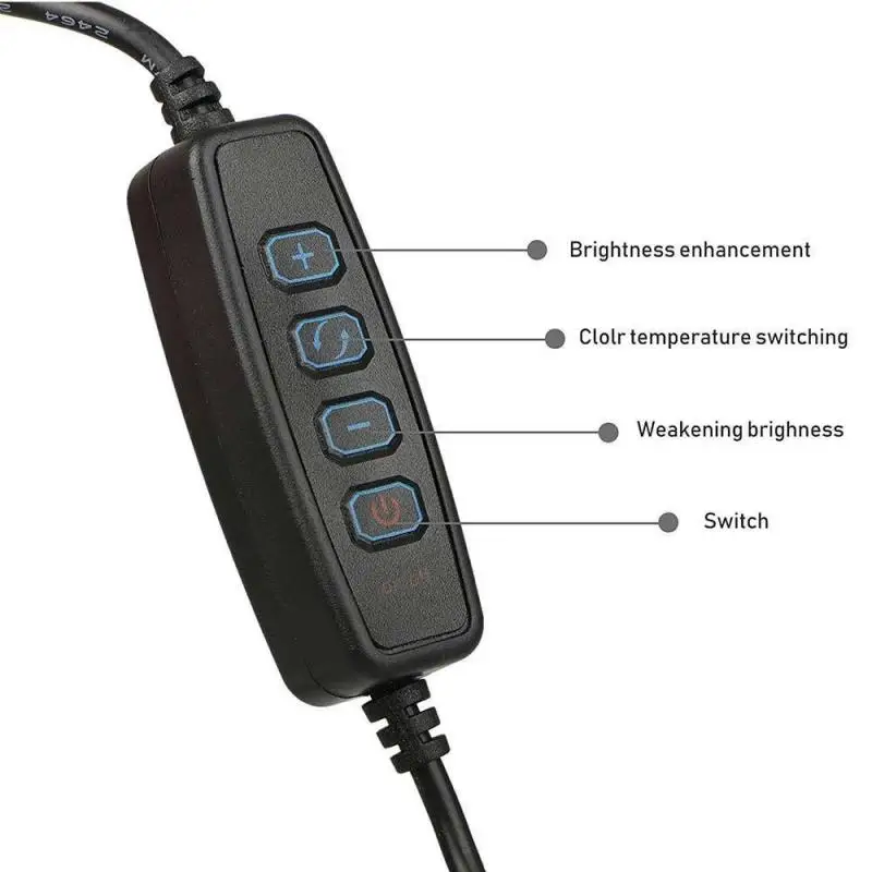 Photography Studio LED Ring Light Dimmable With Remote Control For YouTube Video Makeup Lamp USB Desk Tripods Camera Ring light