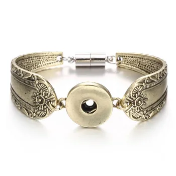 

10pcs Magnet Bohemian watches Women Jewelry One Direction Pulseras Newest Vintage 18mm metal Snap Button Bracelet