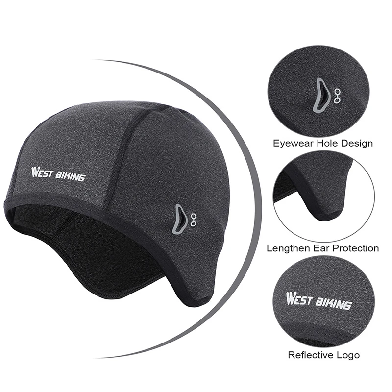 Cycling Cap Winter Warm Road Bike Bicycle Running Skiing Motocycle Riding Hat Windproof Fleece Mountain Thermal Headwear | Спорт и