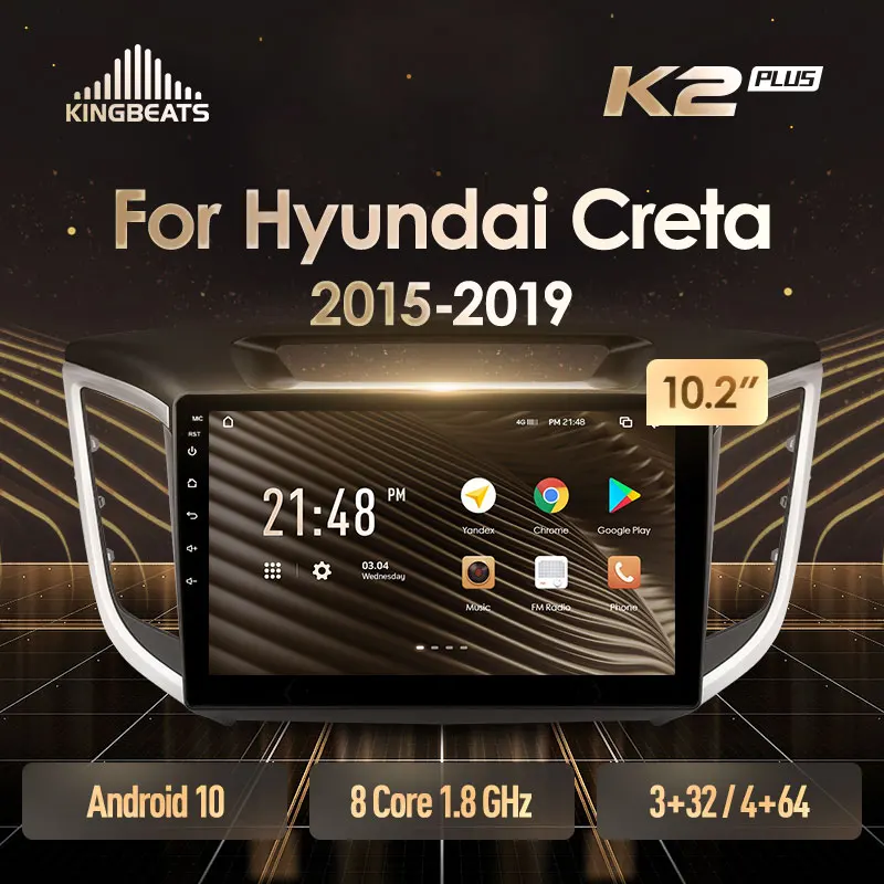 KingBeats штатное головное устройство For Hyundai Creta IX25 2015 2019 GPS Android 10 автомагнитола на
