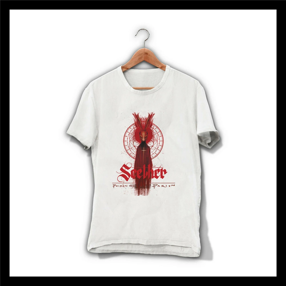 Мужская белая футболка Seether Poison с принтом рок-группы цифровым Stone Sour Slipknot Korn 2 |